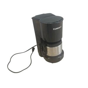 Cuisinart 4 Cup Coffee Maker DCC-450BK Stainless Carafe Compact Black Minimalist